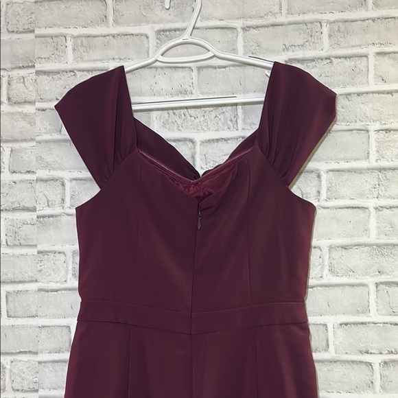 Adelyn Rae Elegant Burgundy Jumpsuit with pockets, size large - Picture 7 of 10